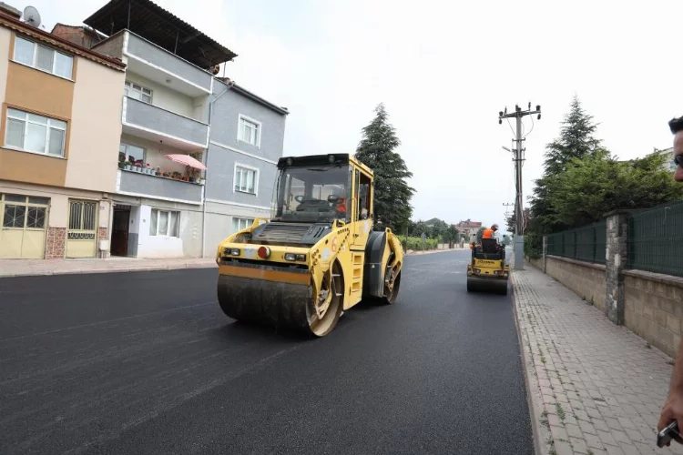 Park Caddesi'nin asfaltı yenileniyor
