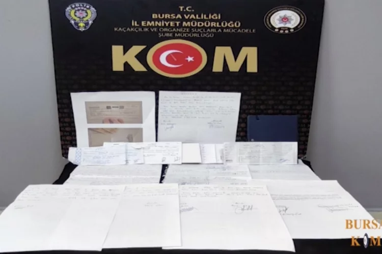 Bursa’da tefeci operasyonu: 4 tutuklama