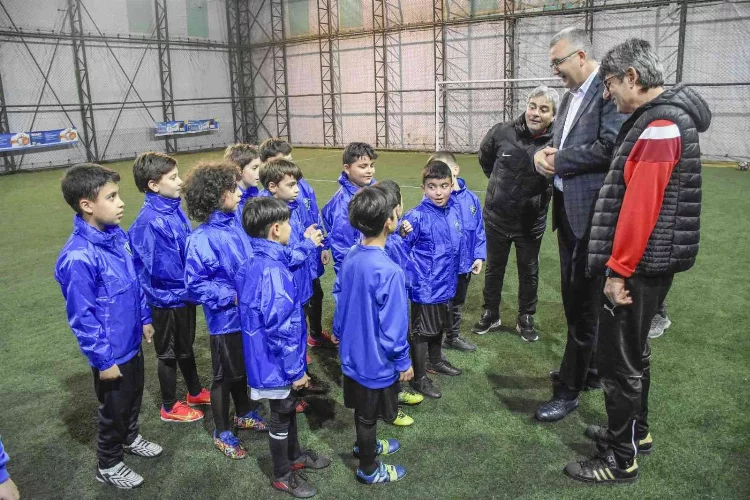 Başkan Özkan’dan sporculara ziyaret
