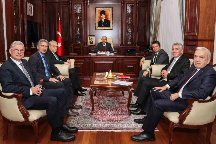 Belediye başkanları, Vali Demirtaş’ı ziyaret etti
