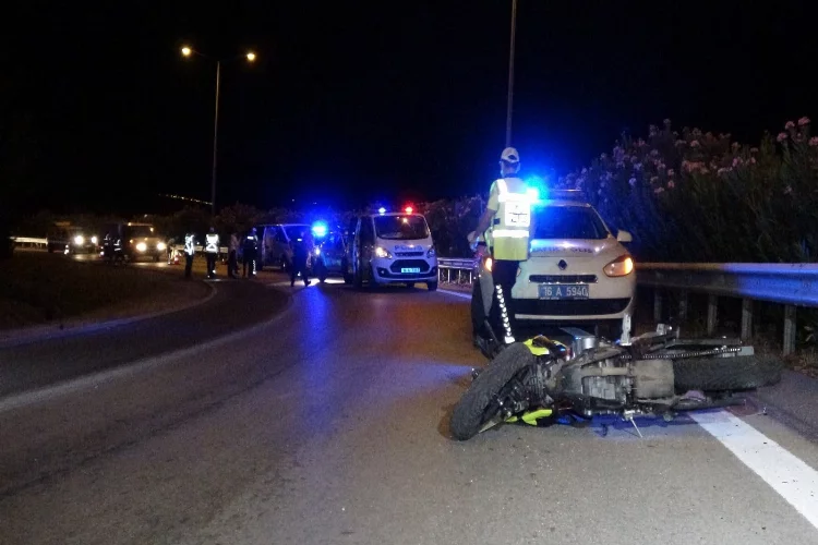 Bursa’da feci motosiklet kazası : 1 ölü