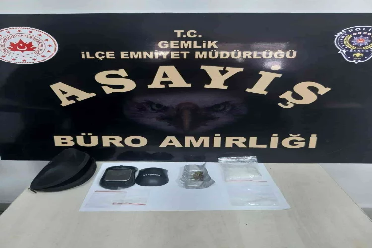 Bursa’da mouse içine saklanmış dijital hassas terazi polisin gözünden kaçmadı
