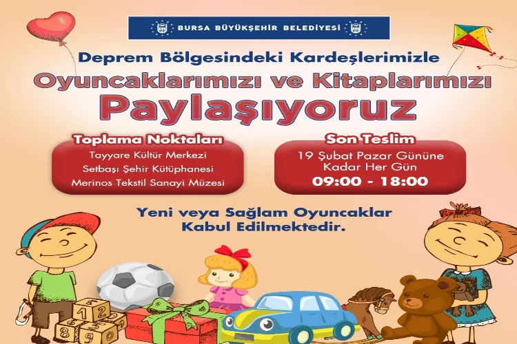 Bursa’da oyuncak kampanyası