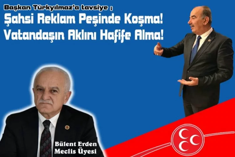 MHP Meclis Üyesi Erden, Başkan Türkyılmaz'ı resmen gömdü!